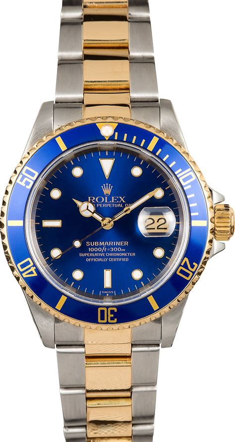 rolex mariner blue face.